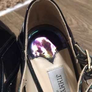 36.5 Jimmy Choo iridescent 7-strap strap sandals